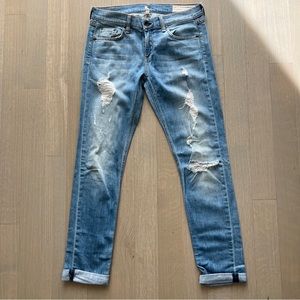 rag & bone Dre “Rosslyn” Skinny Distressed Jeans Size 26